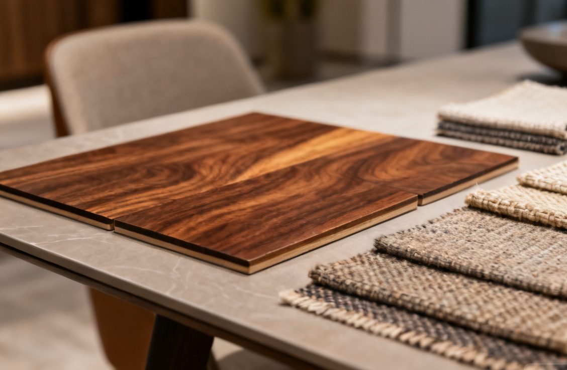 Furniture material samples